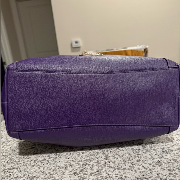 Coach Purple Leather Handbag - Picture 14 of 16